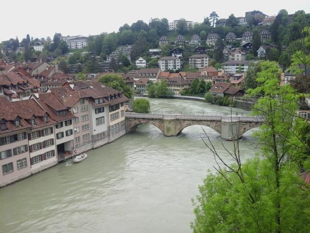 Aare river in Switzerlands capital city Bern