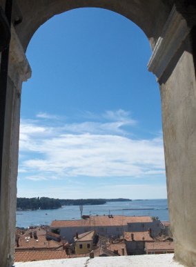 Porec from the belfry tower