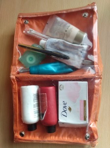 Travel toiletries for backpacking